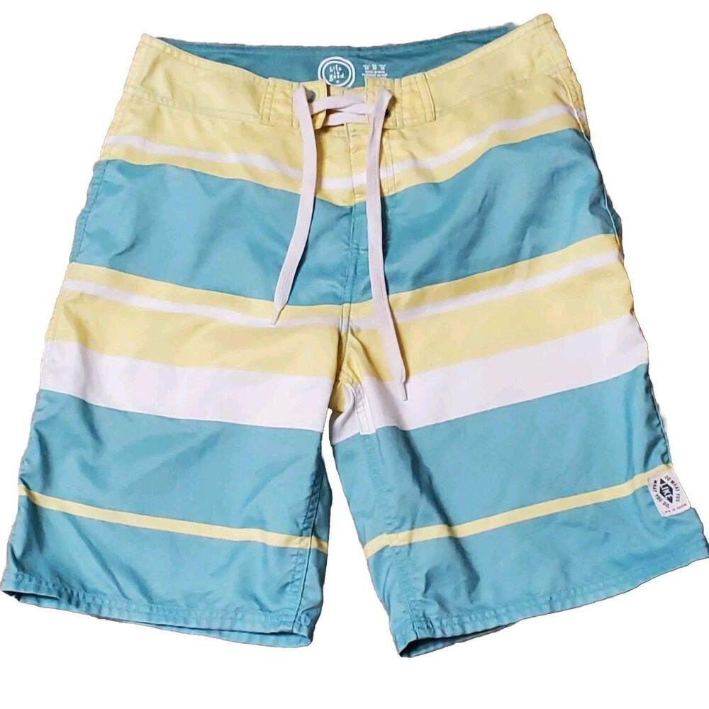 Life Is Good Mens Size 30 Swim Trunks Striped